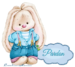 Gif animé pardon lapin